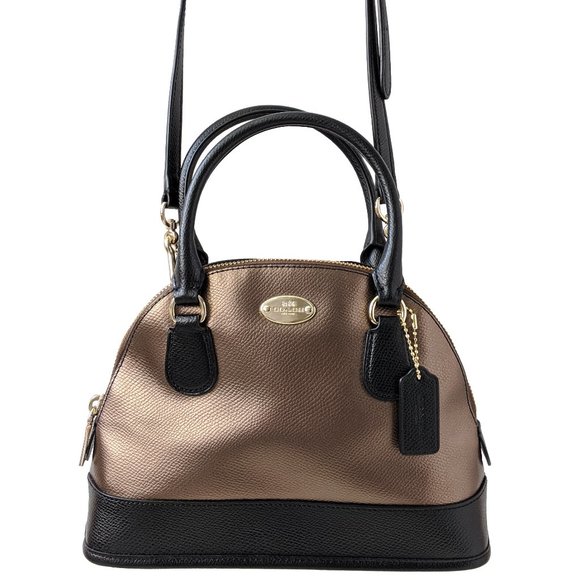 Coach Handbags - Coach Cora Mini Dome Satchel Crossbody Leather Bag